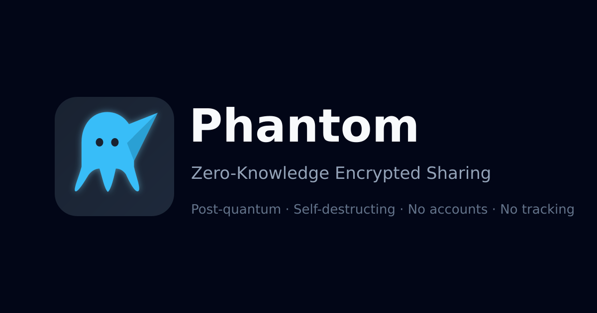 Decrypted Phantom Phantom - Zero-Knowledge Encrypted Sharing